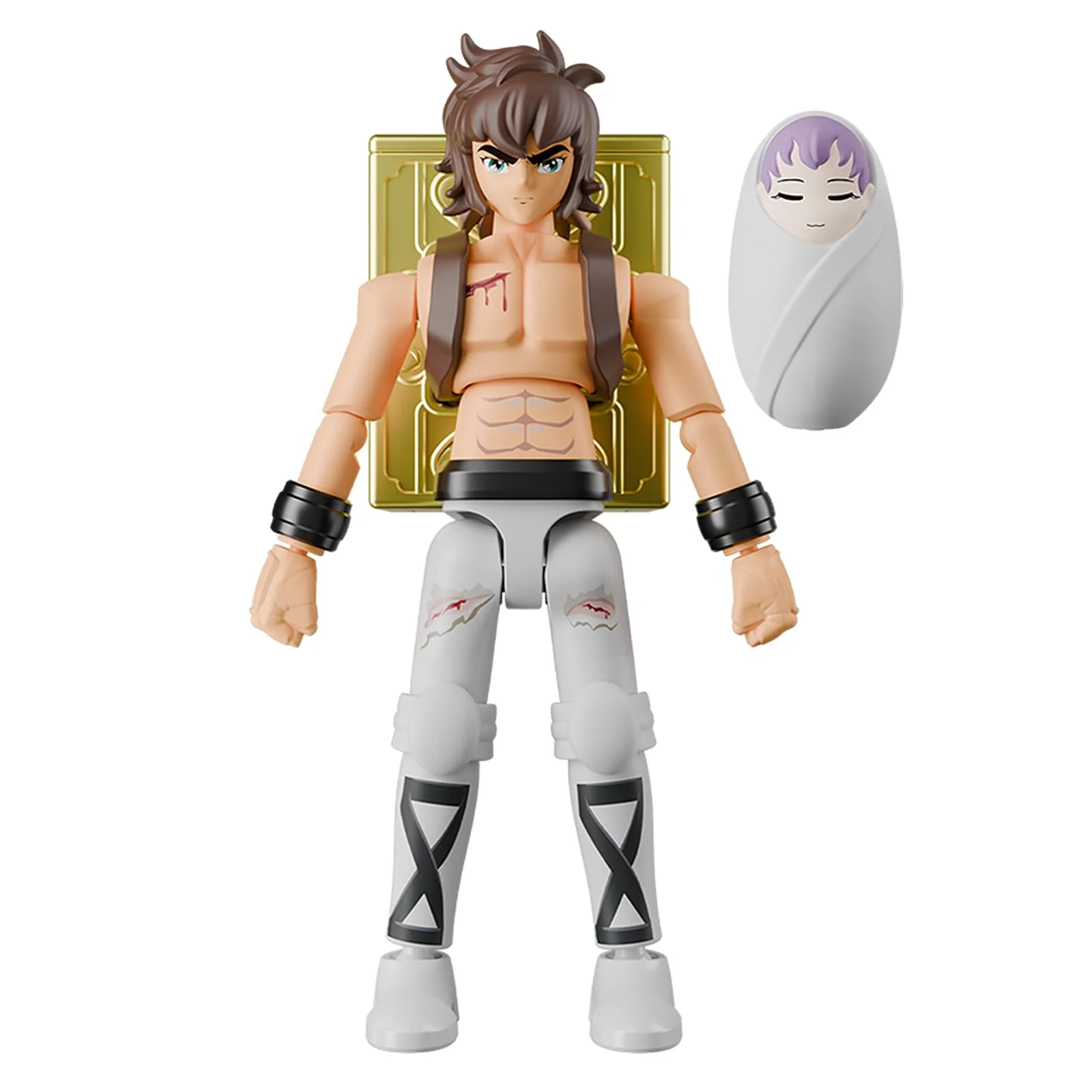 오리지널 Blokees Saint Seiya Aiolos Shura Sagittarius 조립 장난감 Gold Saint 조립 액션 피규어 애니메이션 크리스마스 선물