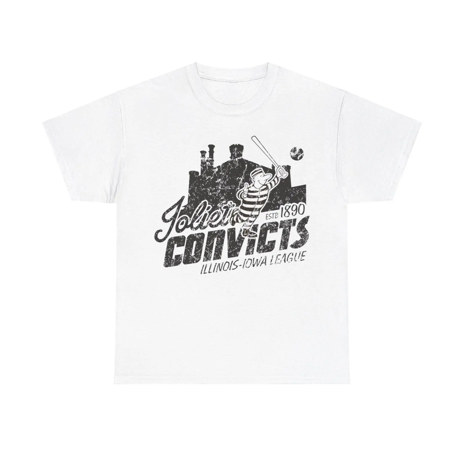 Joliet Convicts Est 1890 Illinois Baseball T-shirt