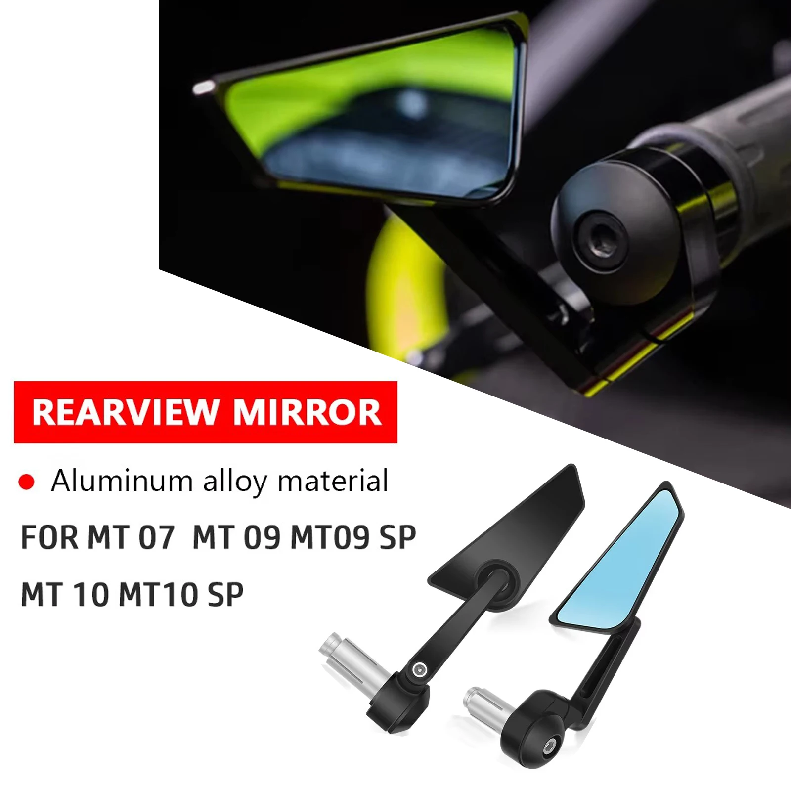 

For motorcycle rearview mirror invisible rearview mirror sports winglet rearview mirror kit mt07 MT07 mt09 MT09 SP mt10 MT10 SP