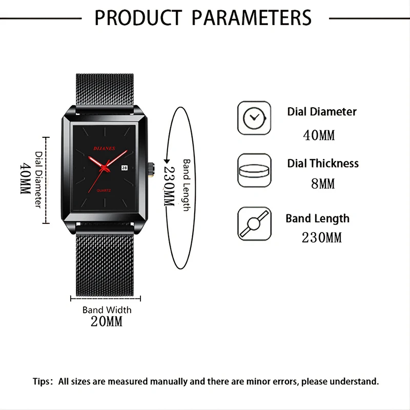 Minimalist Men Fashion Ultra Thin Watches Simple Men Business Stainless Steel Mesh Belt Quartz Watch Leisure Men Watch