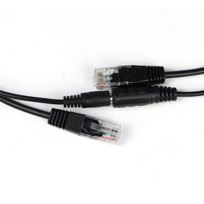 10pcs(5pairs) POE Adapter cable Connectors Passive Power cable Ethernet PoE Adapter RJ45 Injector + Splitter Kit   12V 24V 36V