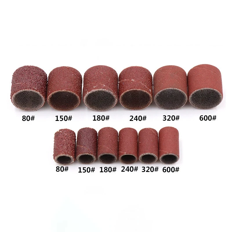 Sanding Drums Kit Sanding Band 2.35mm/3.17mm Drum Set 80 120 150~600 Grit Bands with Sanding Mandrels +2