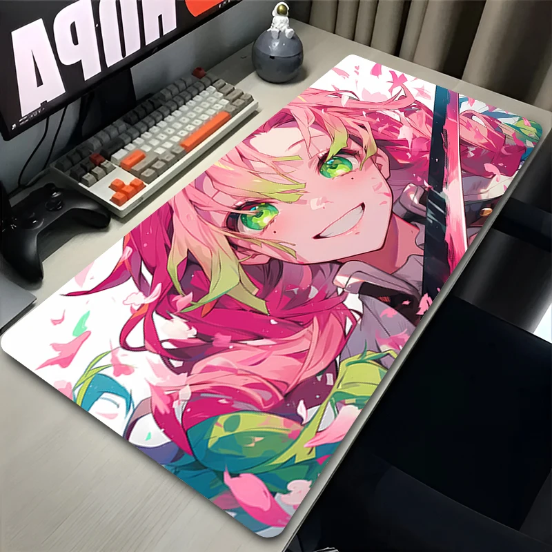 Mouse Pad Non-Slip Rubber mousepads Game player notebook computer Pad table mat PC carpet Demon Slayer Kanroji Mitsuri Mousepad