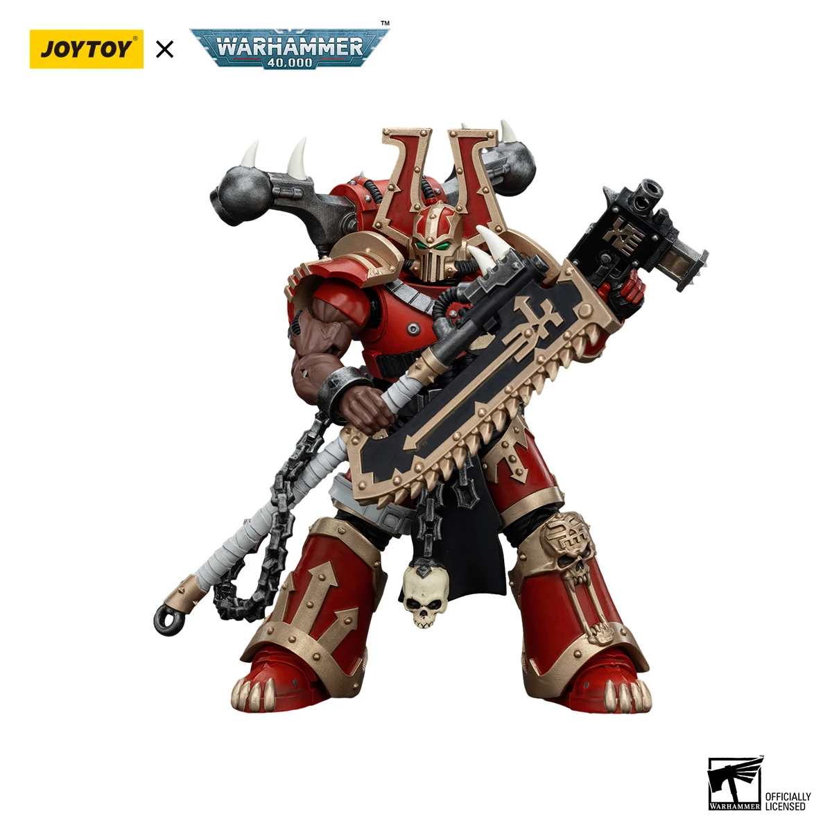 [IN STOCK]JOYTOY Warhammer 40K 1/18 Action Figure World Eaters Khorne Berzerker 3PCS Anime Figure Toys Model