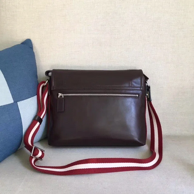 Mode B Design Heren Tas Lederen Heren Schoudertas Koeienhuid Crossbody Tas Flap Oliewas Lederen Messenger Tas Heren Luxe