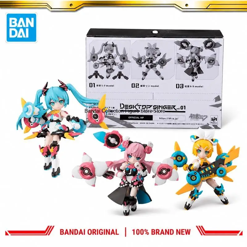 In Stock Bandai Original Megahouse Vocaloid Set Of 3 Figures Action Figure Model Doll Brand New Boxed Anime Characters Toys