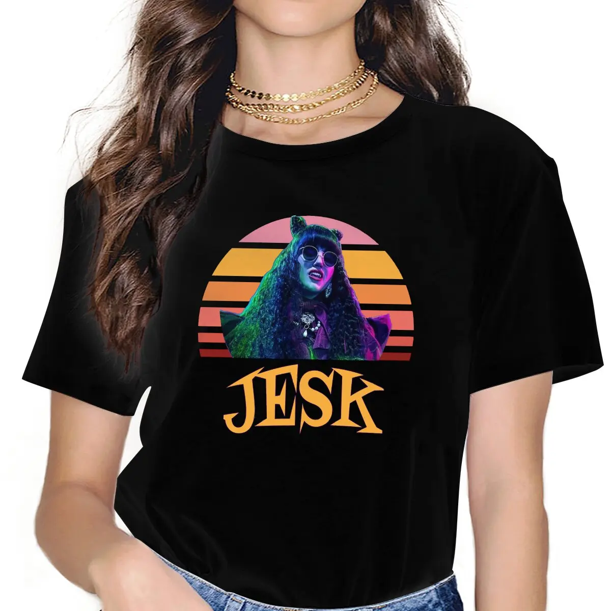 Jesk Nadja Women Clothing What We Do In The Shadows TV Graphic Female Tshirts Vintage Alternative Loose Tops Tee