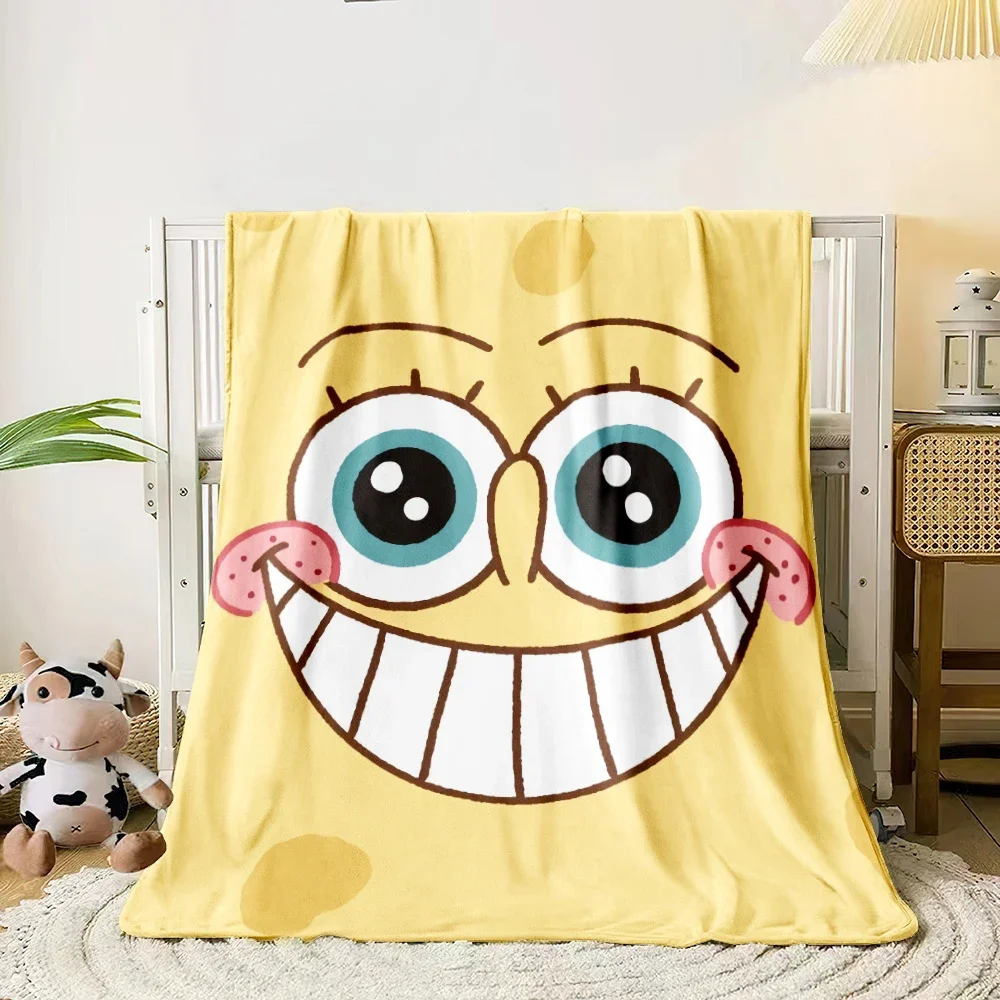 Spongebob Blanket.Seasonal Blankets.Used for Sofas,beds,living Rooms,travel Picnics,blankets,gifts,thin Blankets