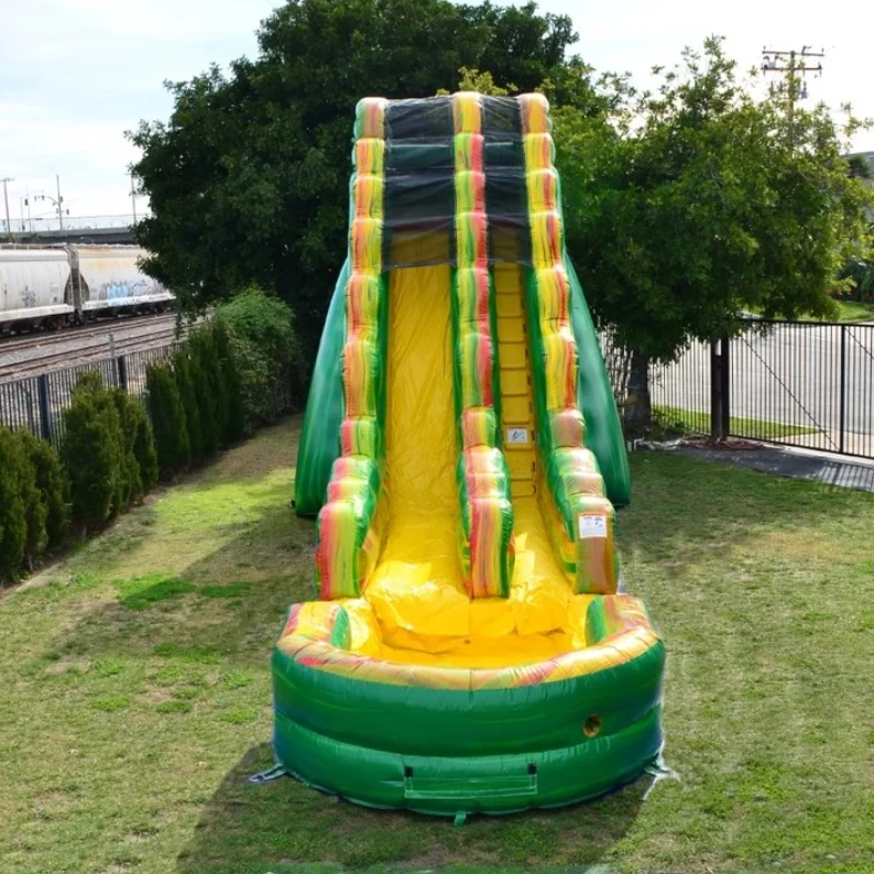 Adult Large Infla Water Slide with Pool Water Slide Backyard Infla