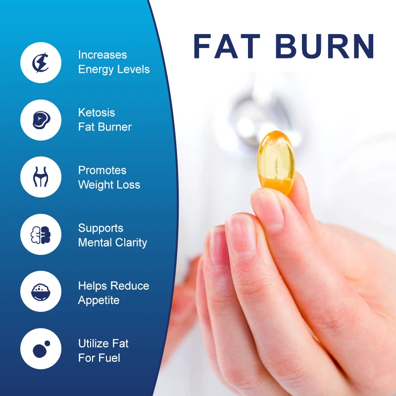 Minch Pure Keto Slim Diet ​fat Burner Keto Diet Capsules Detox, Gluten Free Non-GMO Vegan Dietary Nutrition Vitamin B Free Ship