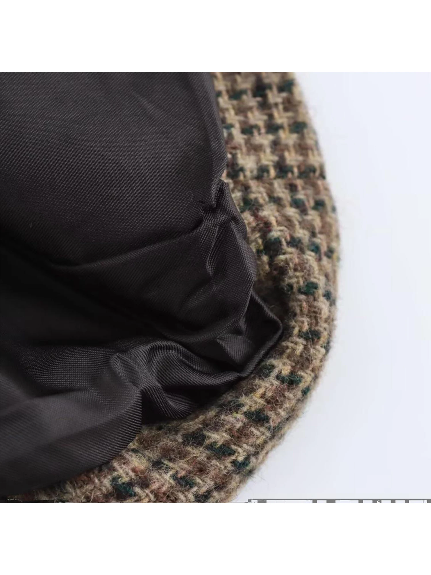 سترة نسائية بنية منقوشة Y2k Harajuku 2000s عتيقة بأكمام طويلة واحدة الصدر معطف ملابس خارجية كبيرة الحجم لخريف 2025 #4