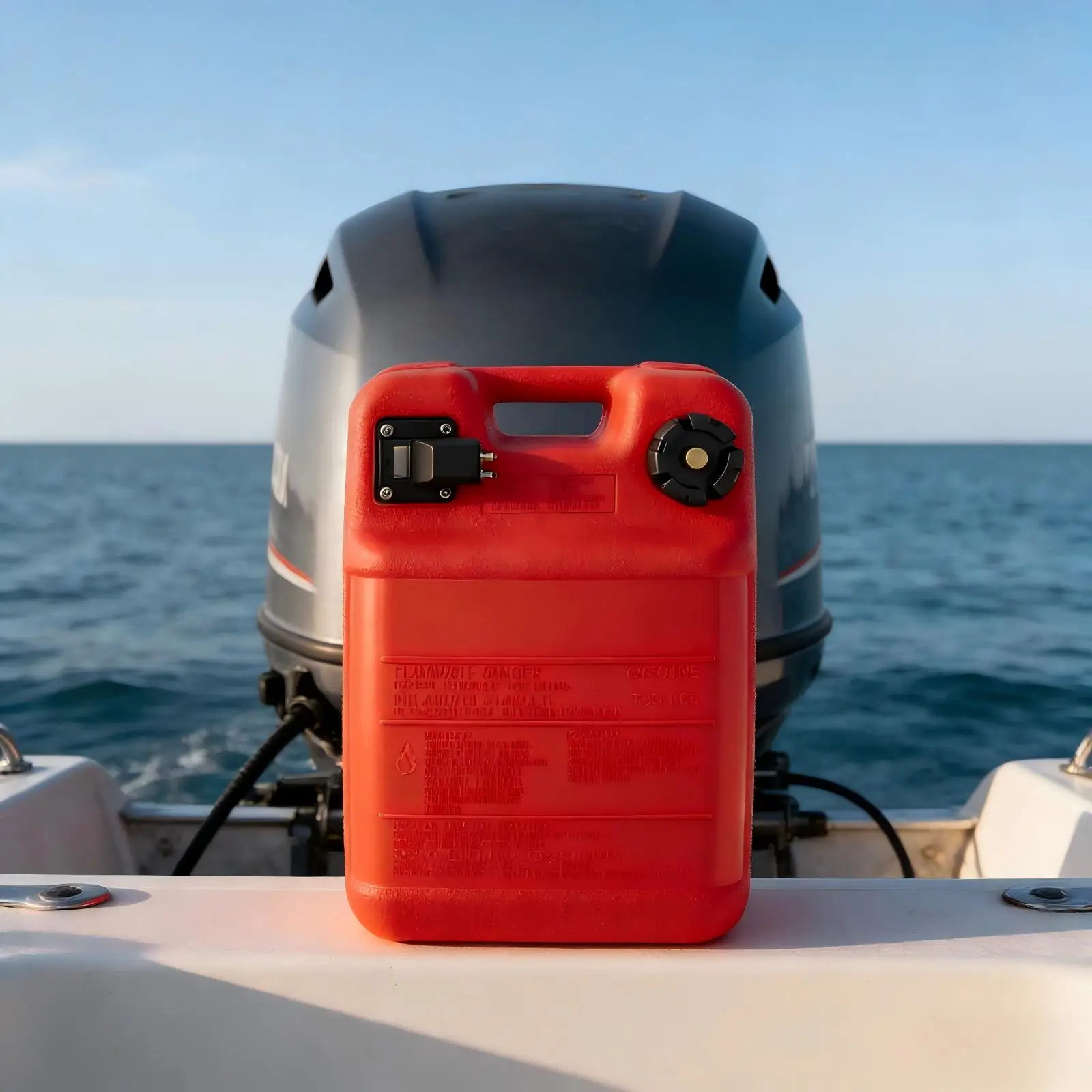 

Red 5-Layer PE Plastic Outboard Motor Parts Large-Capacity Fuel Tank Suitable For Most Outboard Engines