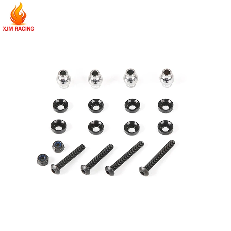 โลหะ Anti-Fall พวงมาลัย Tie Rod Ball Joint ASSEMBLY Kit สําหรับ 1/5 HPI Rofun Baha KM Rovan Baja 5B 5T 5SC รถบรรทุก Rc รถ Racing Part