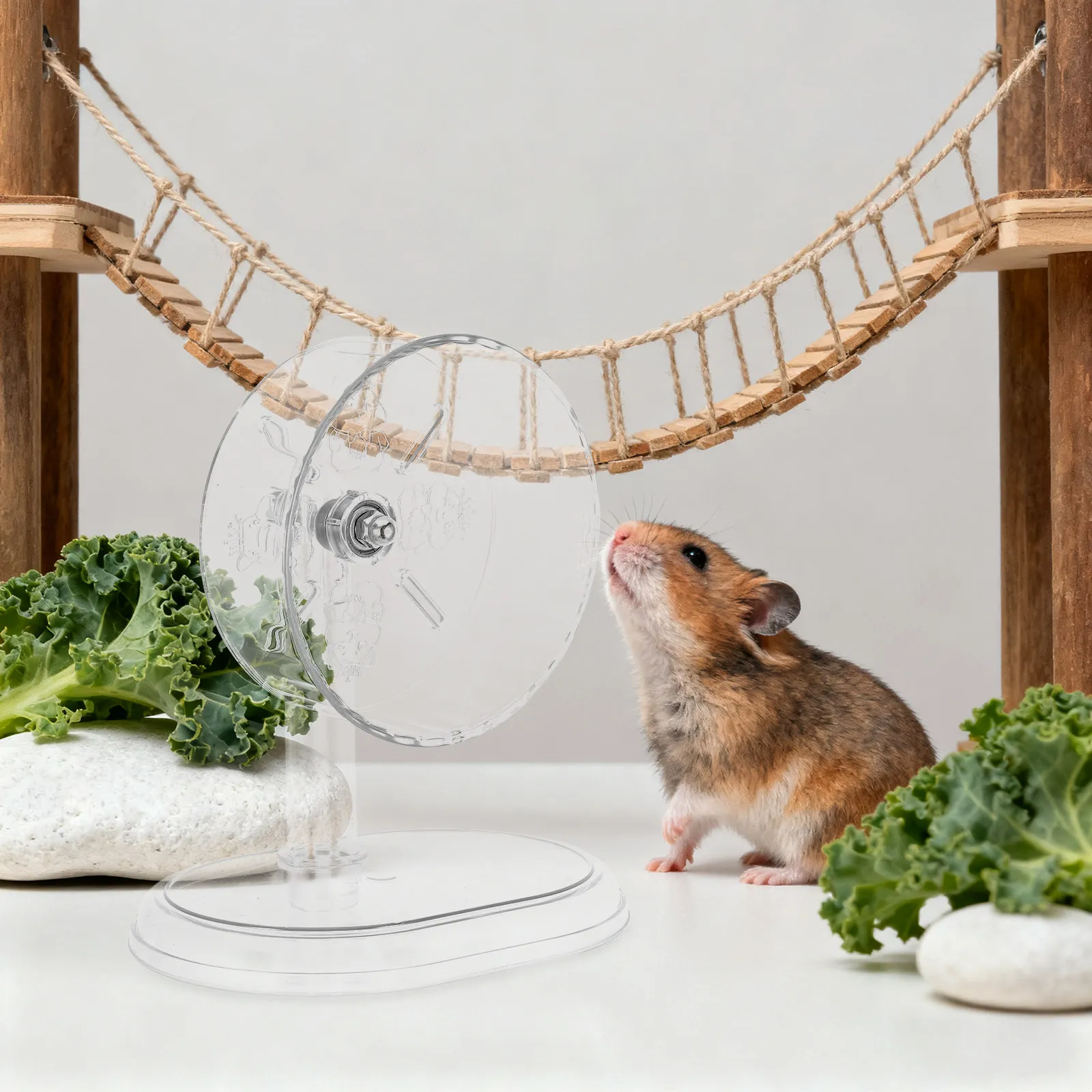 Picture 5: 15Cm Silent Hamster Exercise Wheel Stand Quiet Spinner for Gerbils Mice Small Animals Cage Accessories Hamster Toys
