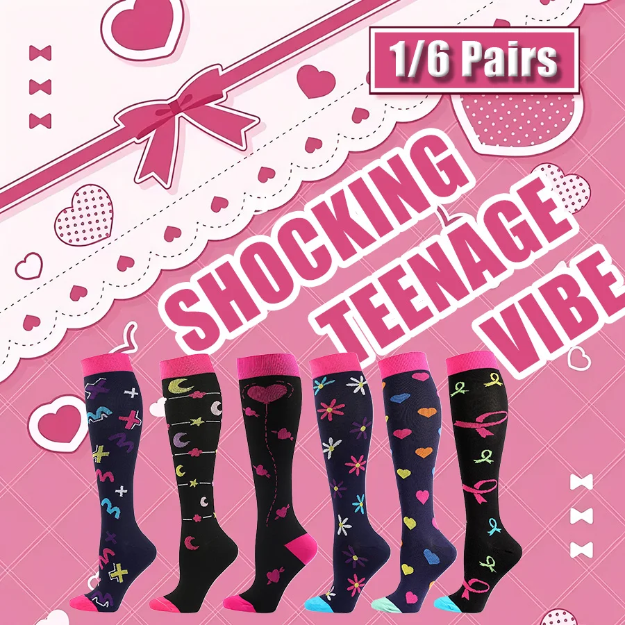 Sport Compression Socks Men Women Athletic Exercise Cycling Running Yoga Football Basketball Rugby Hiking Tennis Skateboard