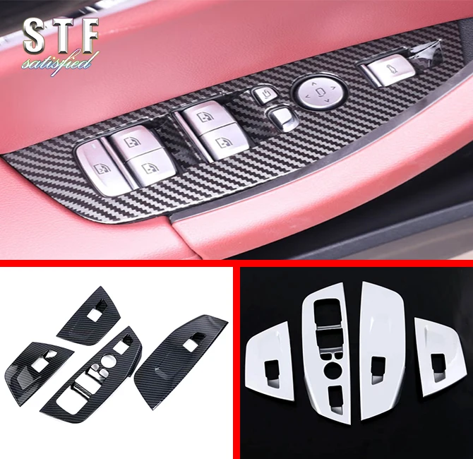 

For BMW X3 G01 2018 2019 2020 2021 2022 ABS Interior Door Window Buttons Cover Trim Car Accessories Stickers