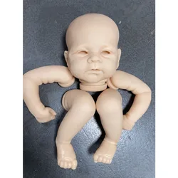 17inch Bebe Reborn Doll Kit Popular Elijah Lifelike Fresh Color Unfinished Doll Parts with Body and Eyes DIY Handmade Doll Mold