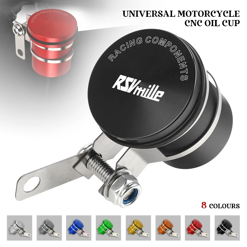 

Universal Motorcycle Brake Fluid Reservoir Clutch Tank Oil Fluid Cup FOR Aprilia RSV 1000 Mille R RSV MILLE /R 1999-2008 2007