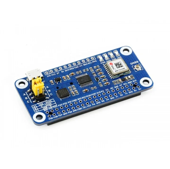 AeroPartsWaveshare MAX-7Q GNSS HAT For Raspberry Pi, GPS, GLONASS, QZSS, SBAS