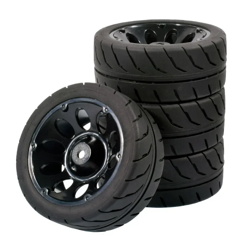 Pneumatici per ruote da 68 mm Pneumatici per cerchioni esagonali da 12 mm in gomma resistente per 1/10 1/12 1/14 RC Car Racing Competitable Wltoys 144001