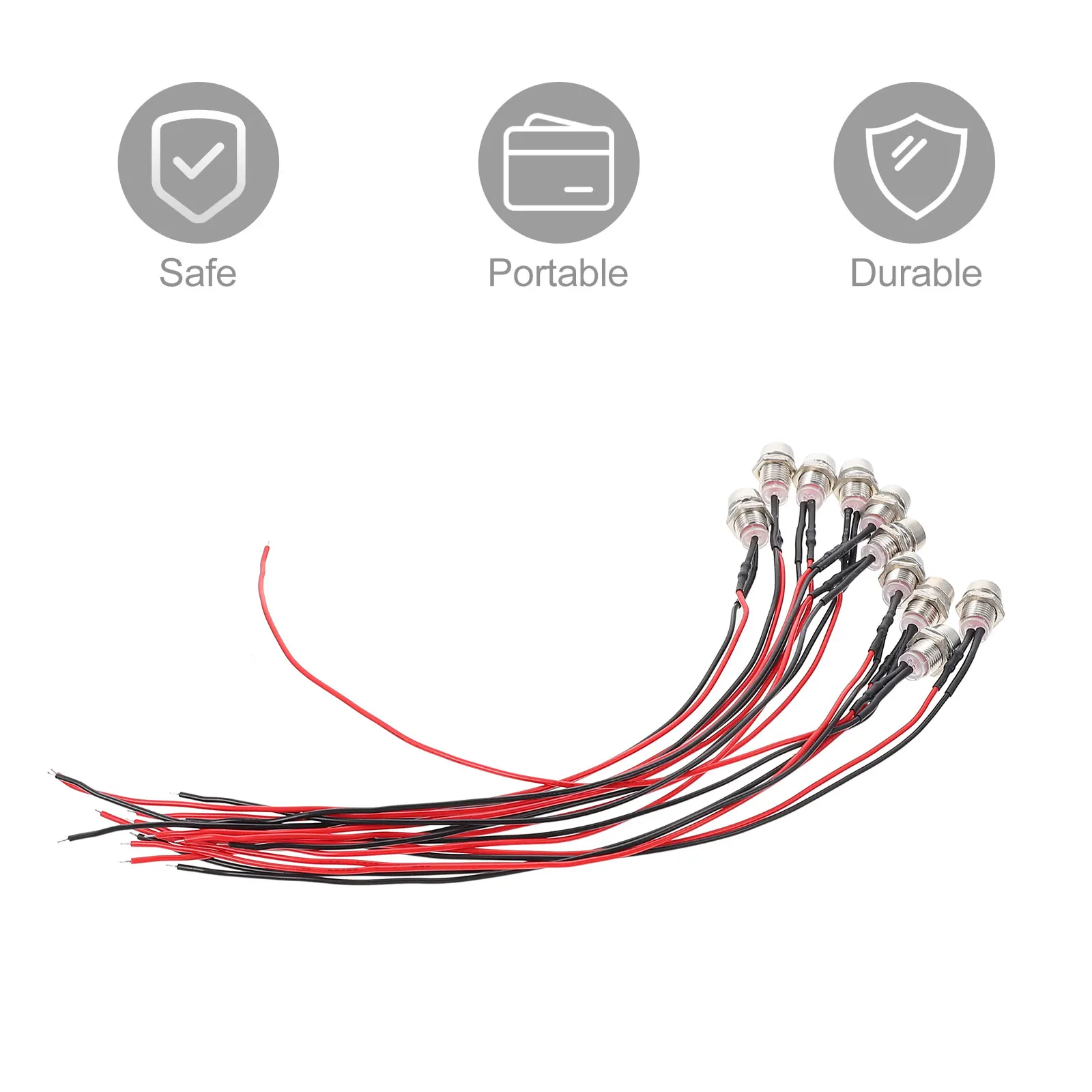 

10pcs Led Indicator Light For Ship Truck Equipment Directional Signal Lamp Car Warning Light Vehicle Dash