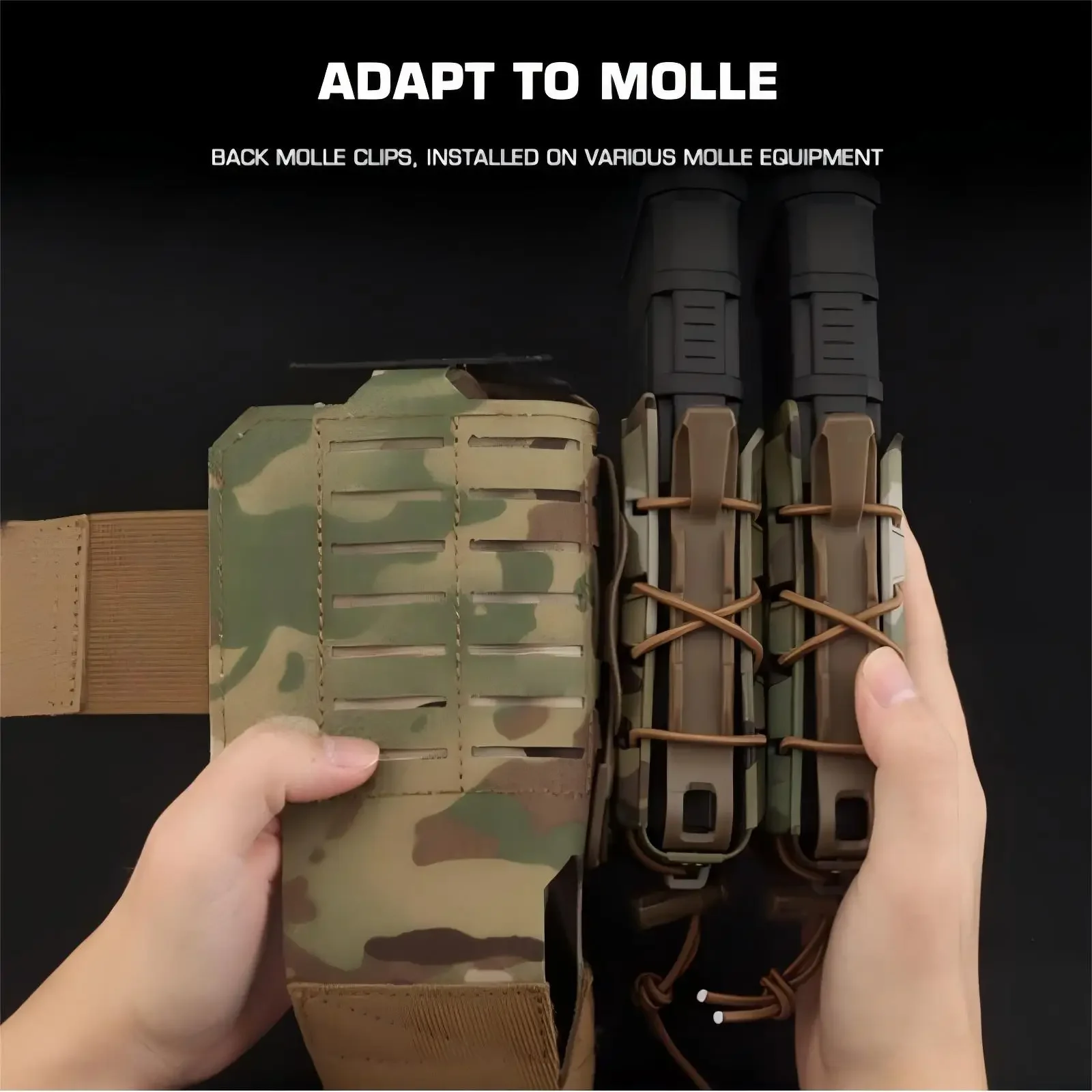 5.56/7.62 حزمة ماج مزدوجة لجميع التضاريس مادة نايلون متعددة الألوان للدعم التكتيكي تناسب GL 17 Beretta M9 Colt 1911 #2