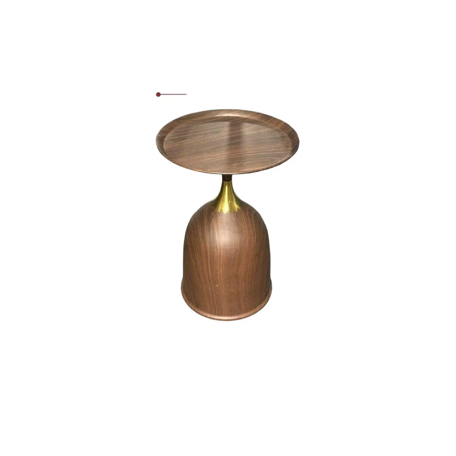 

o light luxury walnut wood grain color coffee table bedside table corner few home bedroom living room commercial
