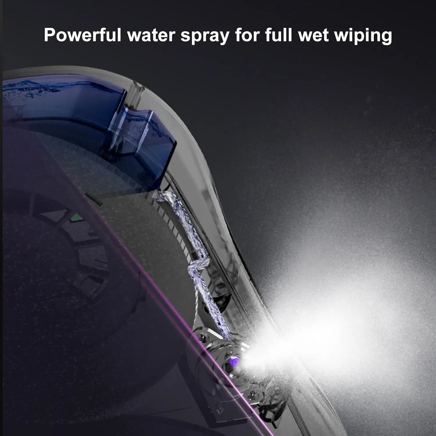 Ultra Thin Household Glass Electric Cleaning Dual Water Jet Vacuum Ultra Sonic Window Cleaning Robot