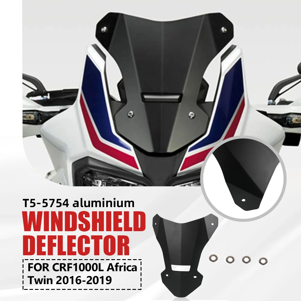 

FOR HONDA CRF 1000L Africa Twin 2016-2019 Fairing Windscreen Windshield Deflector Protector Deflectors Accessories Kit CRF1000L