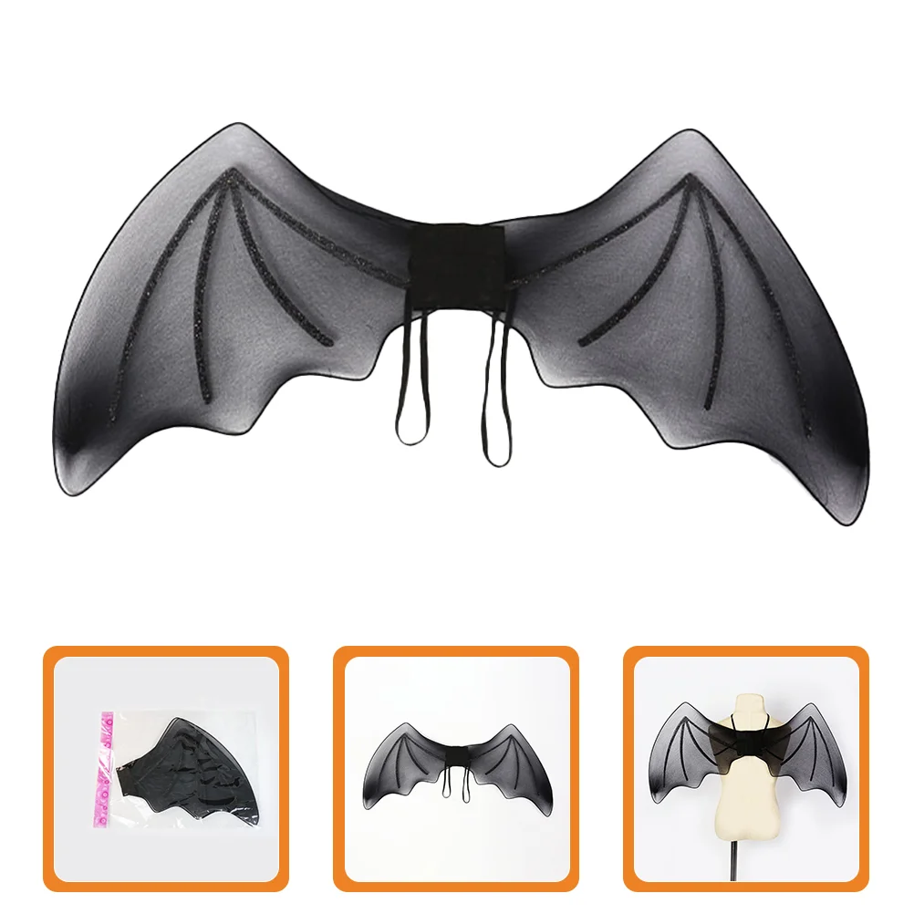 Clothing Props Bat Wings Halloween Costumes Bats Party Silk Screen Dress up Cosplay