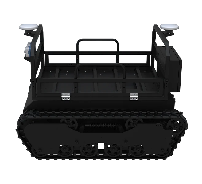RTK Autonomous Tracked Transport Robot for All-Terrain Outdoor Use in Farm Construction ,  Centimeter-Level Navigation, CAN Bus