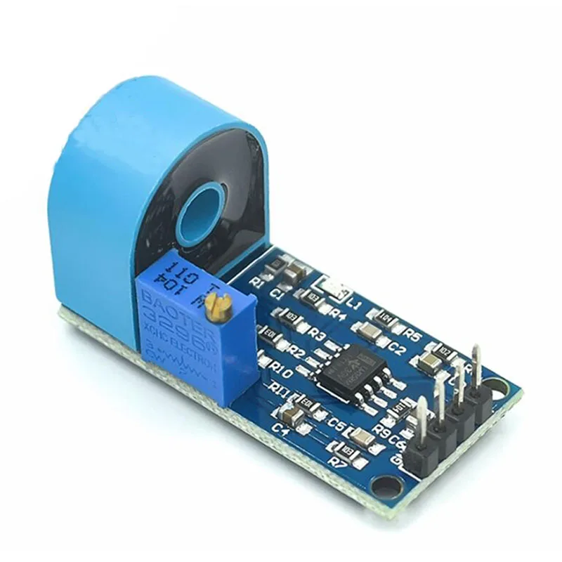 Módulo transformador de corriente Micro de precisión integrada, salida activa de CA monofásica de rango 5A, Sensor de corriente para Arduino