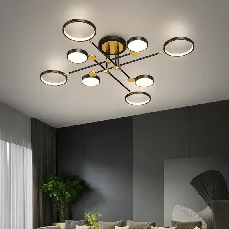 Modern Ceiling Chandelier Aluminum Luxury Led Lights Living Room Bedroom Kitchen Dining Table Home Indoor Nordic Lamps Lighting