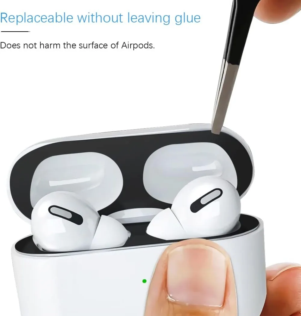 Metal Dust Guard Sticker Cover for Apple AirPods Pro 3 Dust Guard Protective Anti-scratch Earbuds Film Headphone Box Accessories
