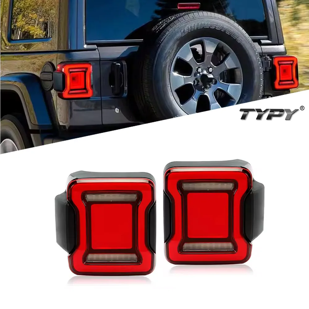 

Car Styling Tail Light Assembly For Jeep Wrangler 2018-Up Taillights Upgrade Modified to NEW Jeep Dynamic Turn LED Taillights