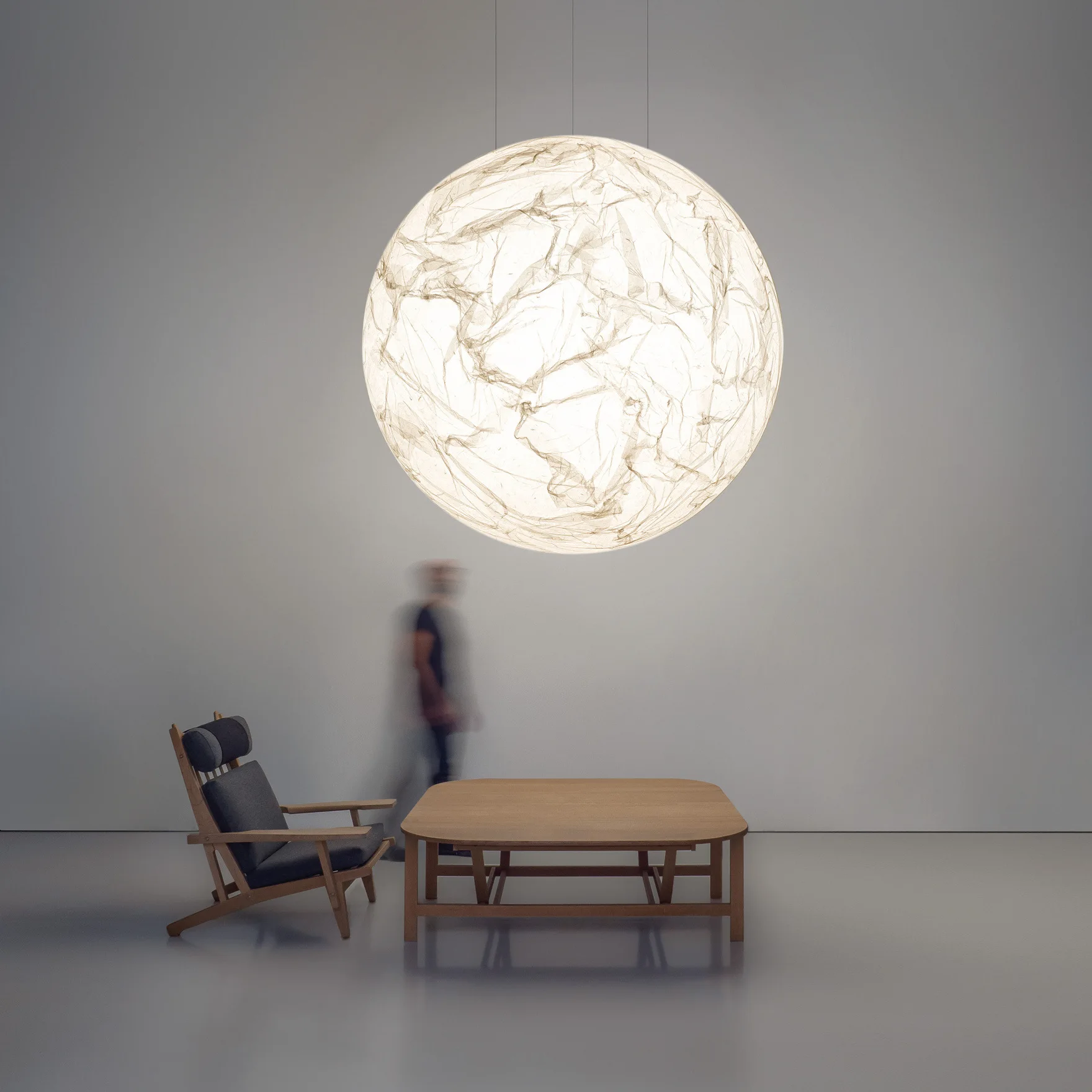 

Luxury Minimalist Creative Moon Chandelier - for Double-Height Dining/Living/Bedrooms, Villas, Malls & Large Spaces
