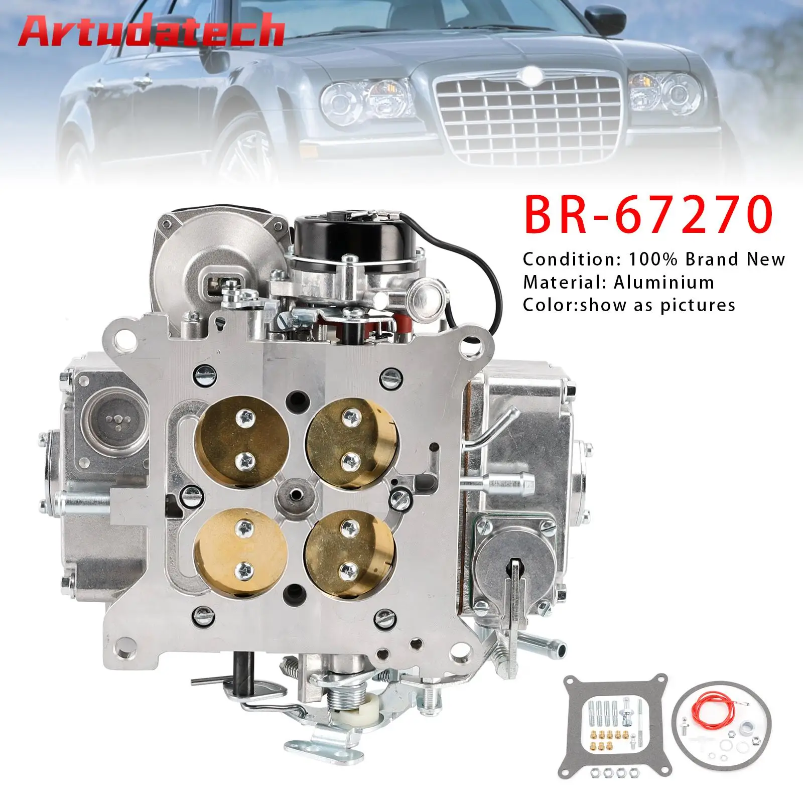 

Карбюратор Artudatech 600 CFM 4150, 4 бачка BR-67270 для Corvette, Dodge, Ford