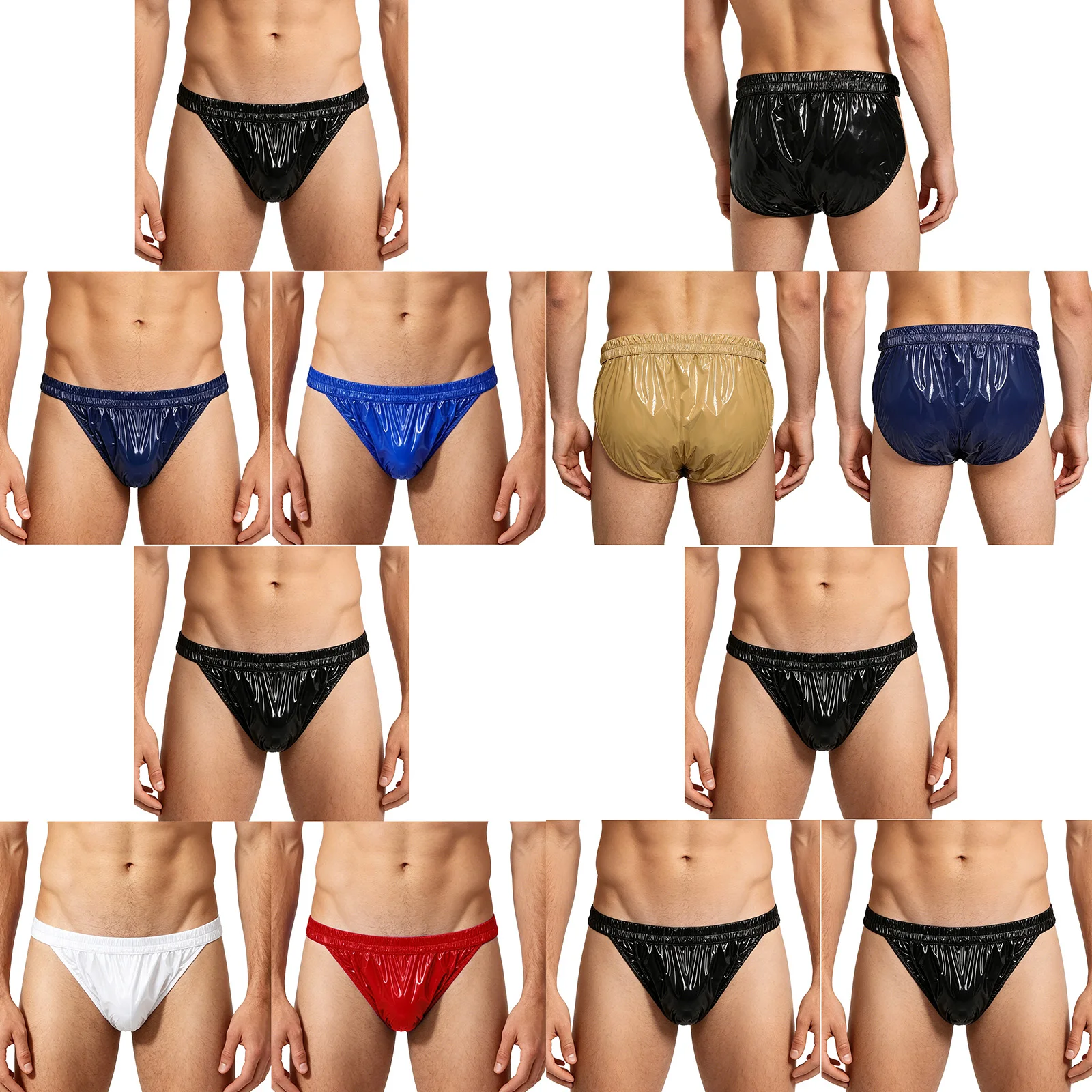 3pcs Men Diaper Cover Waterproof Panties Leakproof Elderly Special Needs Adaptive Briefs Elastic Waistband Underwear Bottoms