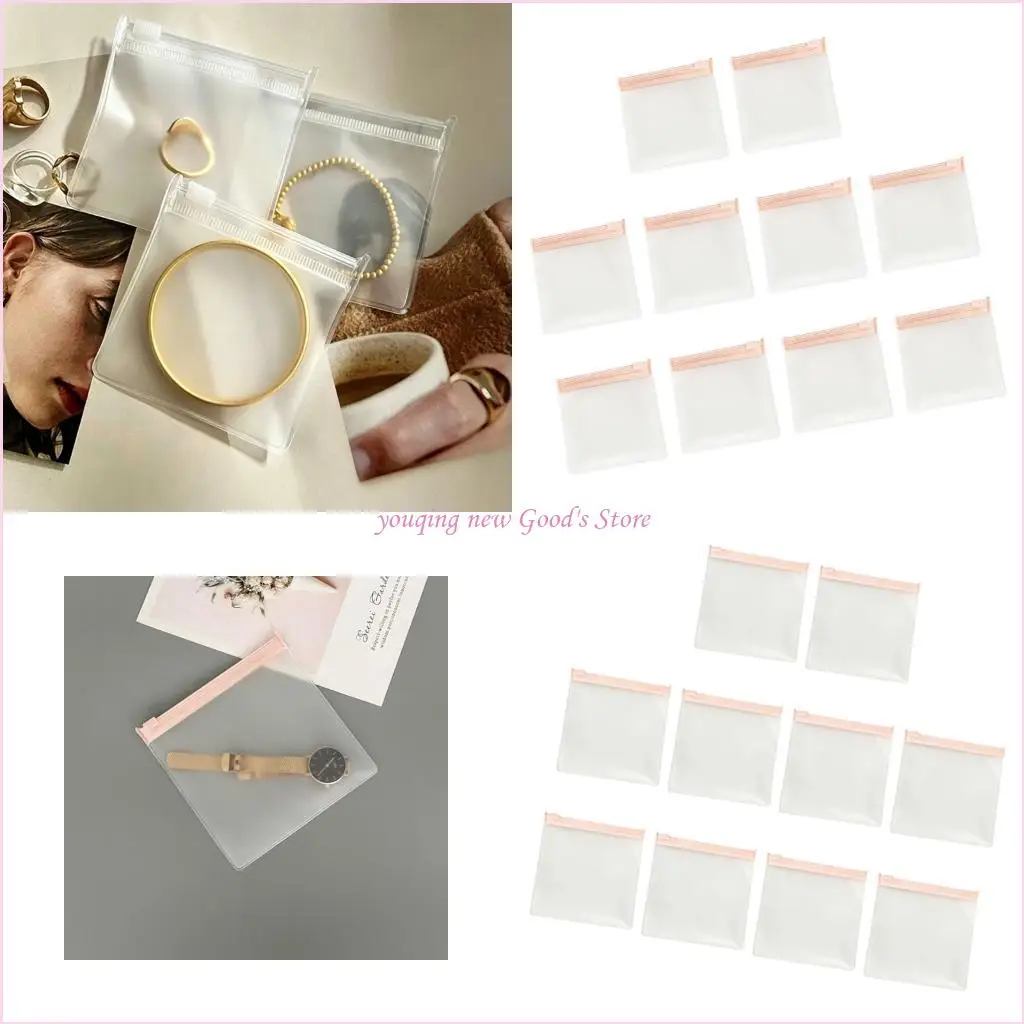 57QA Frosted Jewelry Storage Bags for Travel Packing and Drawer Storage