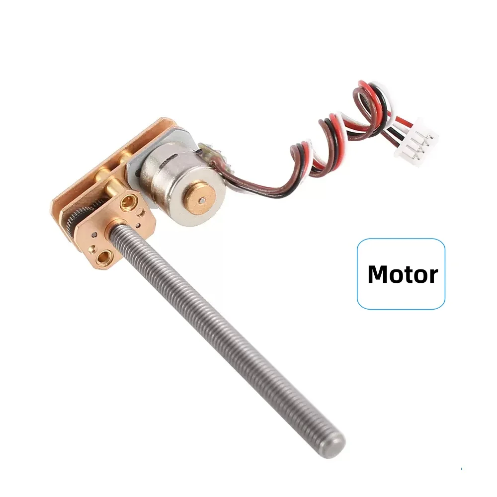 GM1024-10BY M4x55mm Micro Stepper Motor Brushless Metal Gear M4 Threaded Out Shaft Motor 5V