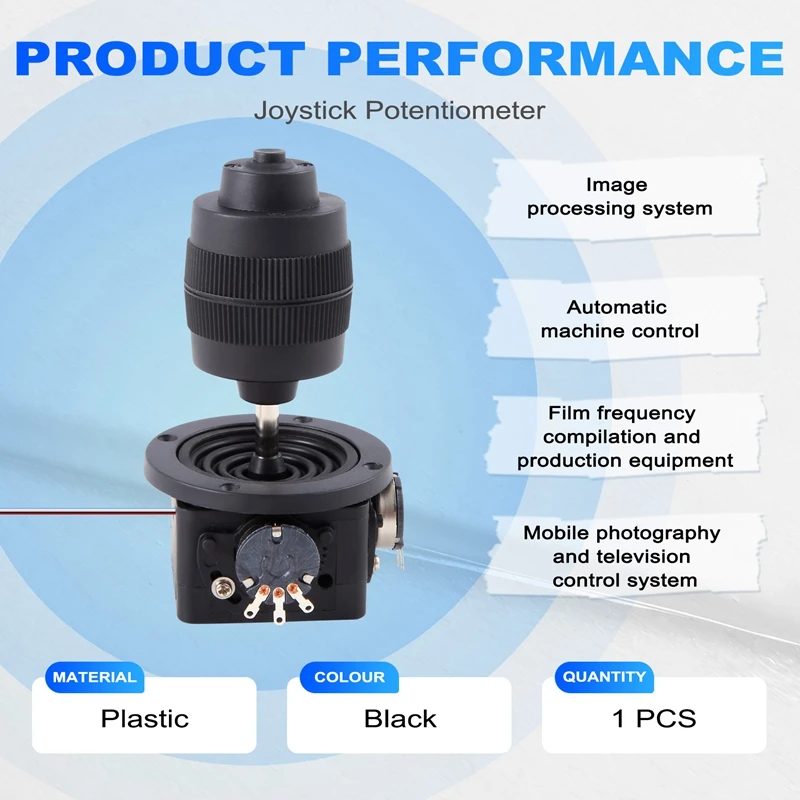 B53C 4 ejes D400B-M2 5K Joystick potenciómetro basculante Hall Joystick resistencia dimensional 5K sellado con interruptor de botón