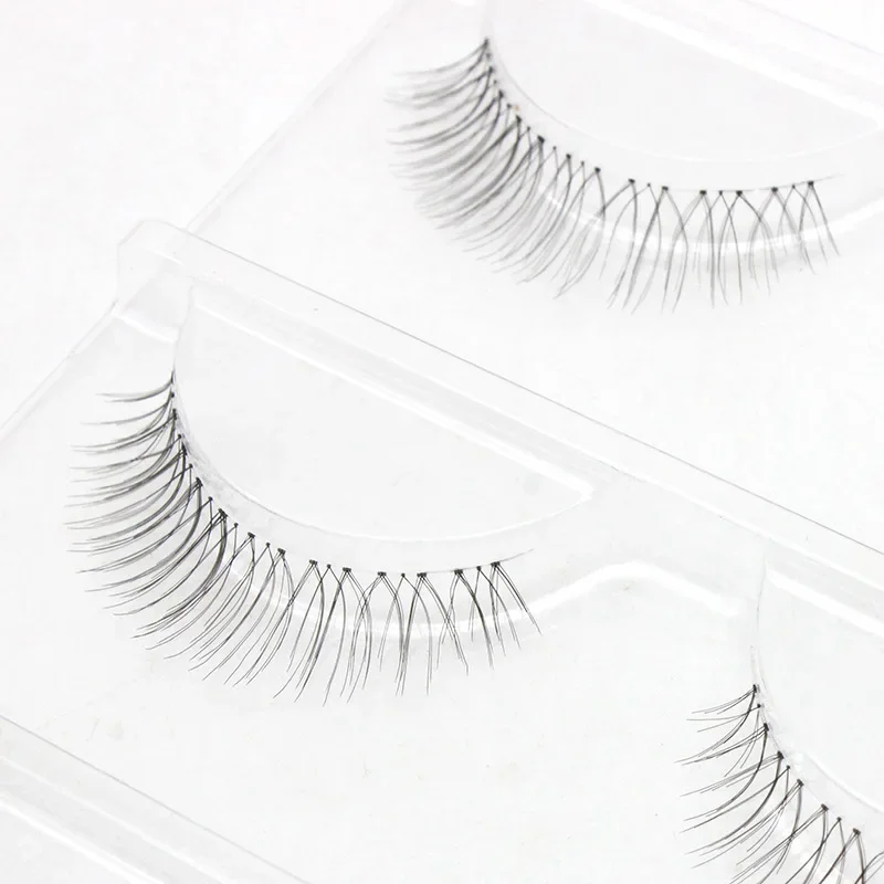 Meiliyue A Strand Of Black Hair Air Mom Sharpened False Eyelashes Natural Style Plastic Transparent Stem Upper Eyelashes 902