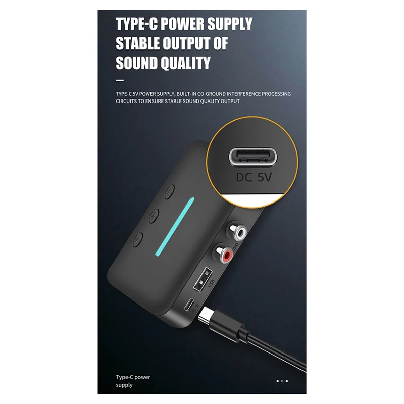 

(Limited Offer) New 5.3 Version Bluetooth Audio Receiver U Disk Music Playback Old Stereo To Wireless Bluetooth Adapter