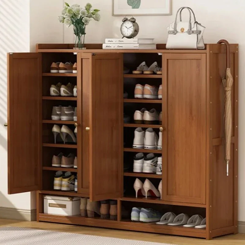 

/*/Wooden Display Shoe Cabinets Organizer Racks Dorm Hallway Vertical Safe Shoes Cabinet Home Accent Muebles Living Room Decorat