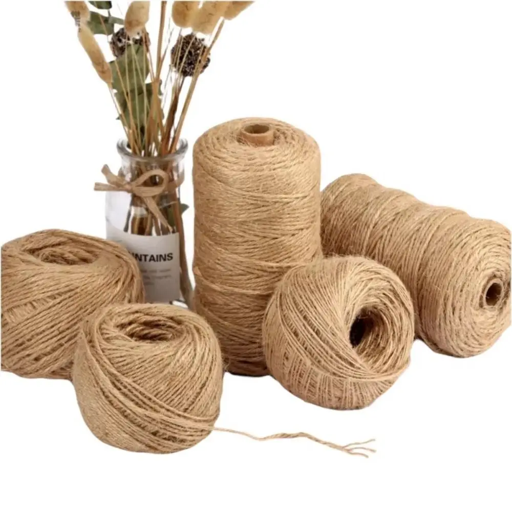 

Farmhouse Style Rustic Jute Twine Handmade Crafts Sewing Jute Cord DIY Long Macrame Cord Christmas Decoration