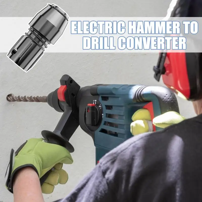 

Drill Bit Adapter Hammer Drill Adapter Heavy Duty Socket Parts Wrench Accessories For Projects Construction Garden Tools