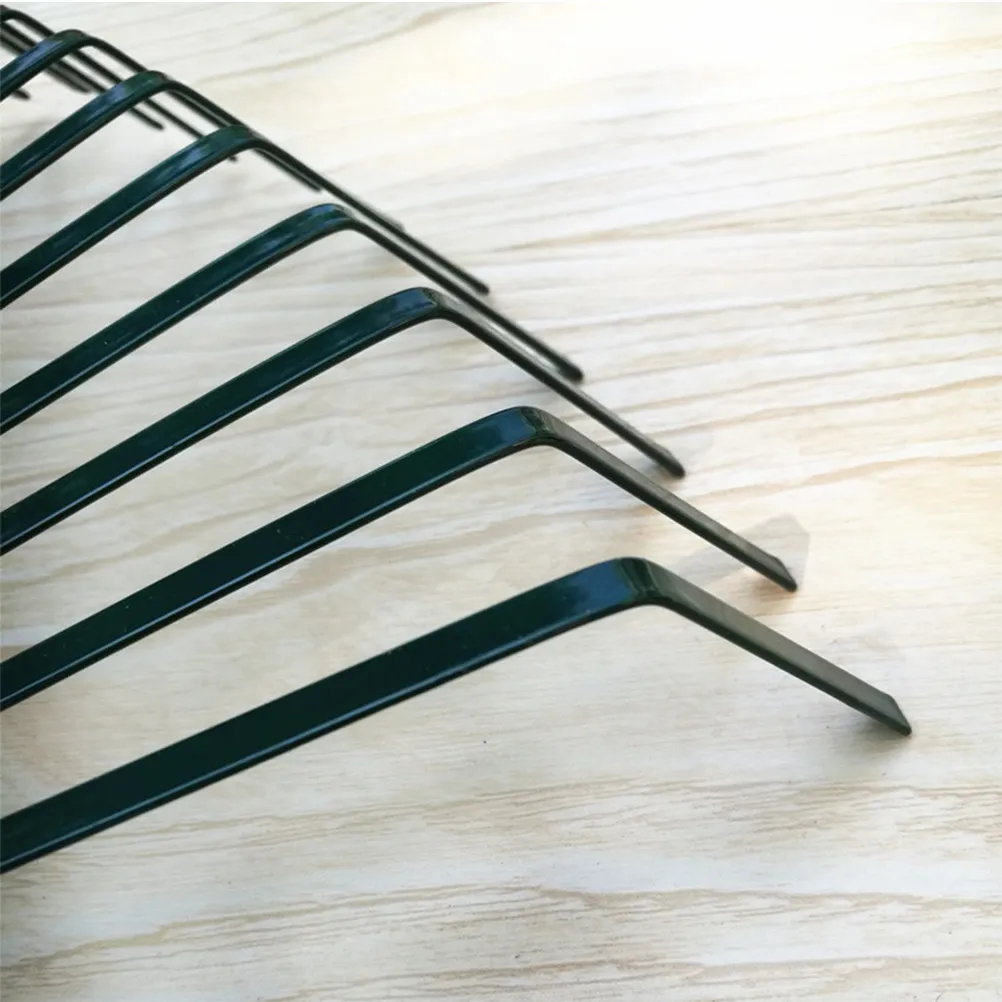 

Набор из 2 садовых граблей с 22 зубьями, премиум-материал, деревянная ручка, инструмент для уборки листьев и мусора с газона