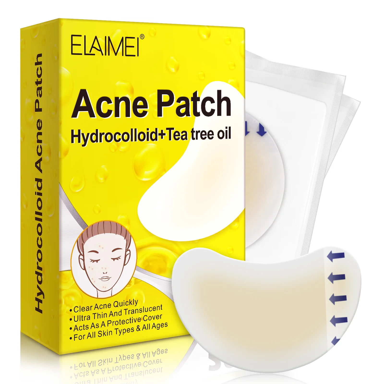 20 Patches Acne Patch Pimple Patches Blemish Protective Cover Absorbing Spot Fluid From The Pimple And Combats Acne-causing