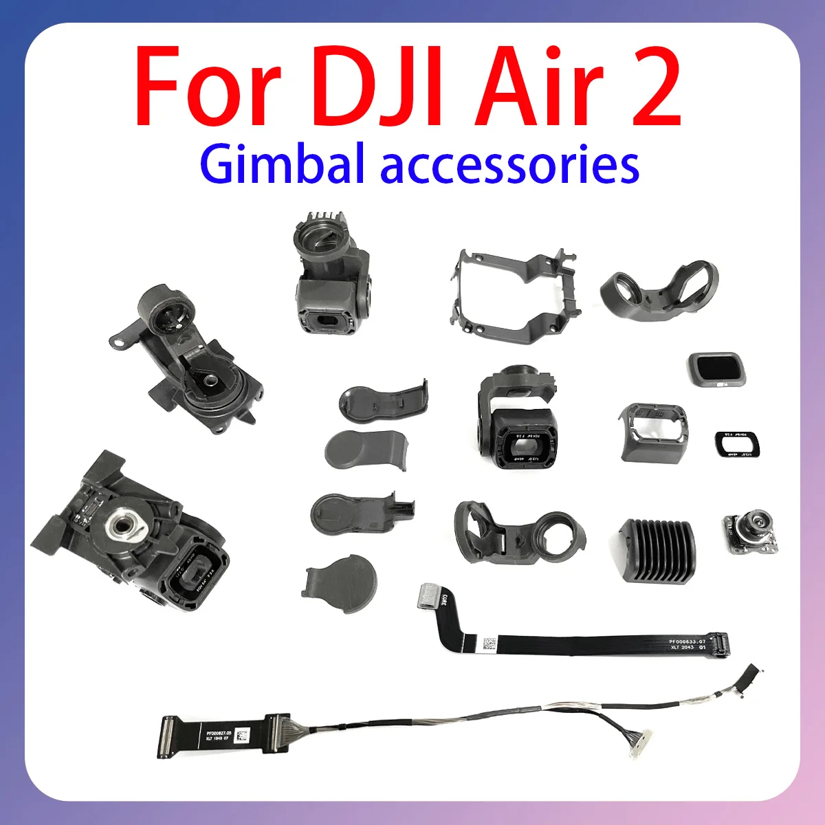 

Original Air2 drone gimbal motor shaft arm signal line frame cable cover suitable for DJI Air series accessory maintenance