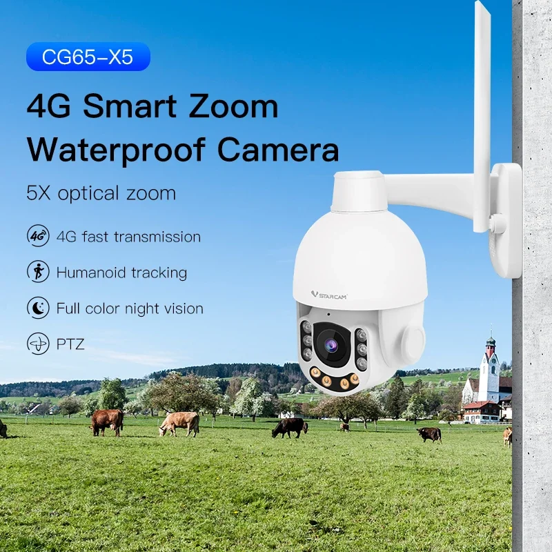 Newest 5X Optical Zoom 4G CCTV Camera 3MP PTZ Metal Shell Auto Tracking Security 5X IP Camera CCTV Surveillance